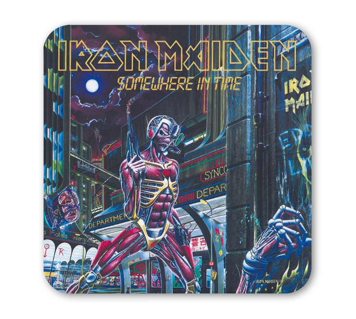 Iron Maiden Single Coaster: Somewhere In Time