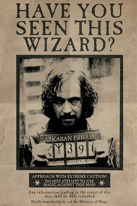 Αφίσα Harry Potter Wanted Sirious Black Maxi Poster