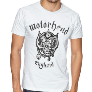 Μπλούζα Motorhead England Distressed White T-Shirt