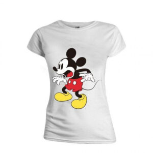 Γυναικεία Μπλούζα Mickey Mouse Shocking Face Women T-Shirt White