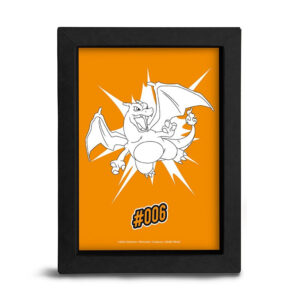 Κορνίζα Pokemon Charizard Kraft Frame 15x20 Black Χαρτόνι
