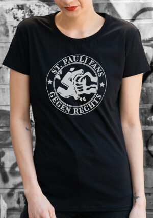 Γυναικεία Μπλούζα FC St.Pauli Gegen Rechts Ladies T-Shirt Black