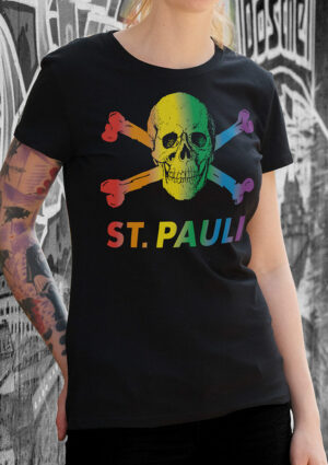 Γυναικεία Μπλούζα FC St.Pauli Rainbow Ladies T-Shirt Black
