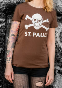 Γυναικεία Μπλούζα FC St.Pauli Skull And Crossbones Ladies T-Shirt Brown