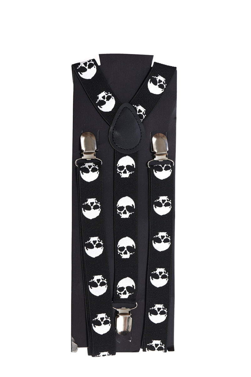 Τιράντες Skull Slim Suspenders Black