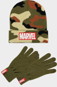Σετ Σκούφος Γάντια Marvel Beanie And Knitted Gloves Gift Set Camo
