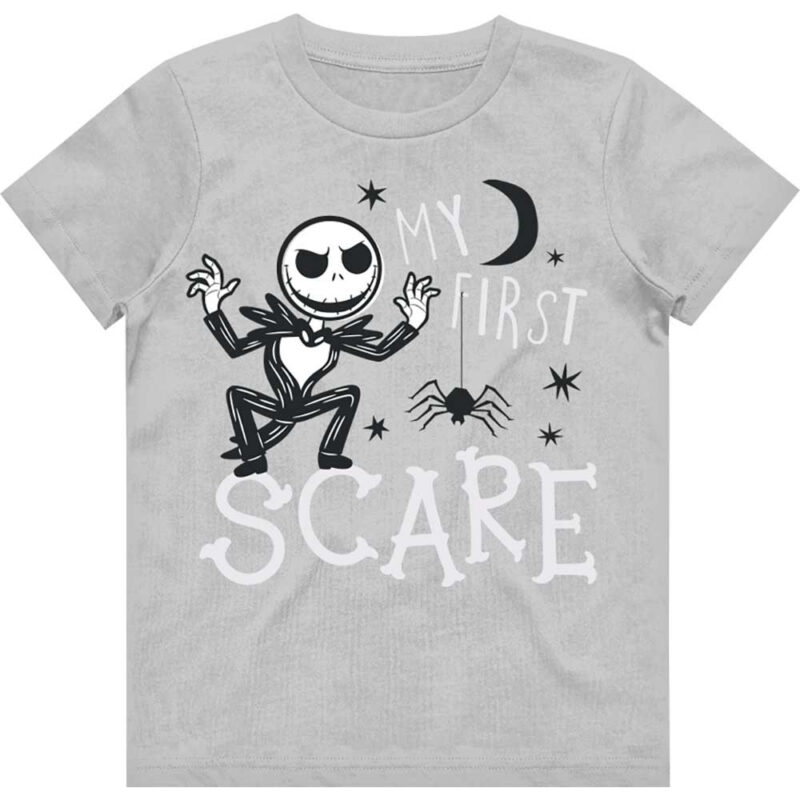 The Nightmare Before Christmas First Scare Kids T-Shirt Grey