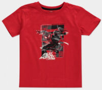 Spider-Man Miles Morales Glitch Kids T-Shirt Red