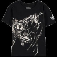 Venom Marvel Rubber Graphic Kids T-Shirt Black